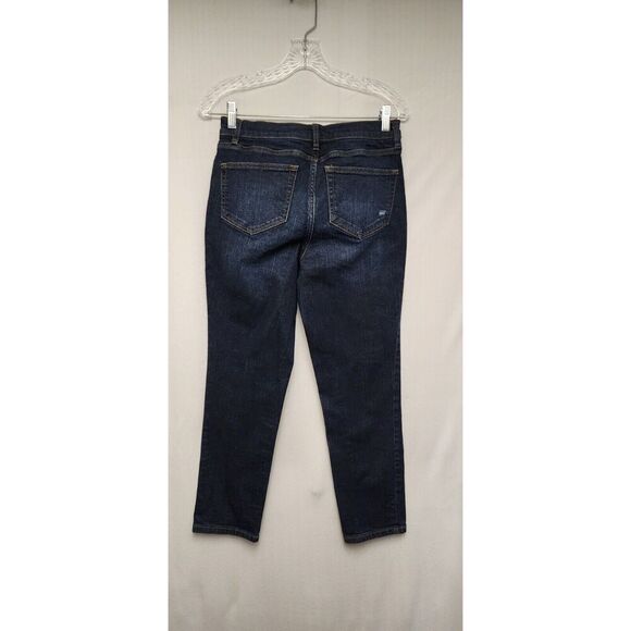 Studio By D & Co Dark Blue Denim Distressed Boot Cut Jeans Size 4 - Picture 3 of 4